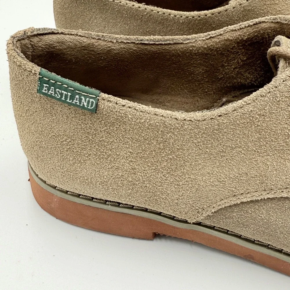 Eastland Women's Bucksport Suede Derby Shoes Tan‎ Size 8M Style 3949-29 NWOB